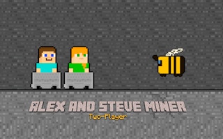 Alex and Steve Miner: Two-Player Cave Escape