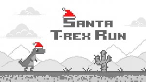 Santa T Rex Run Online Arcade Game