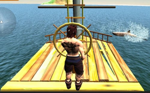 Raft Angry Shark Hunter - Ocean Survival Game