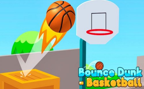 Bounce Dunk Basketball - Arcade Hoops Game