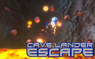 Cave Lander Escape - Lava projectile Survival Game
