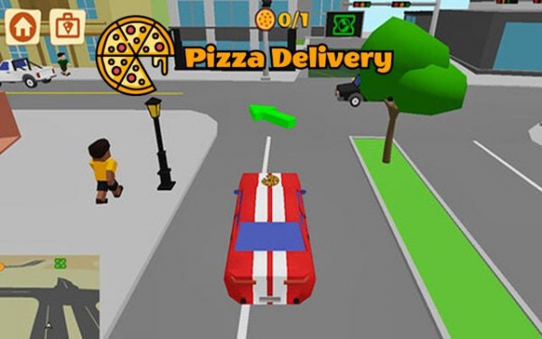 Pizza Delivery Dash: Arcade Driver screenshot 1