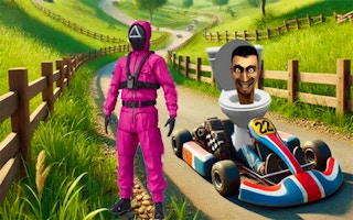 Skibidi Toilet Squid Game Kart Racing Online Game